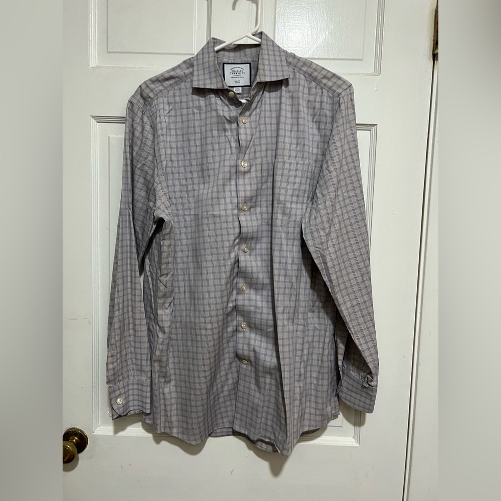 Lot of 4 Charles Tyrwhitt Mens Dress Shirts Size 16 35 Long Sleeve Button Down - Picture 11 of 13